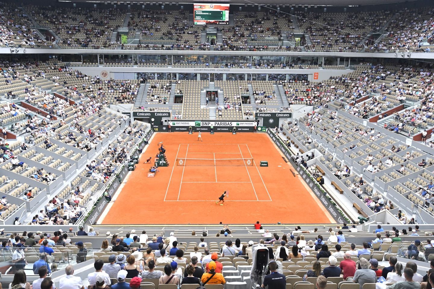 フランステニス連盟は「試合スケジュールの偏りはメディアの都合によるもの」とされるが、どうやら全てがそういう訳ではないことがわかってきた。(C)Getty Images