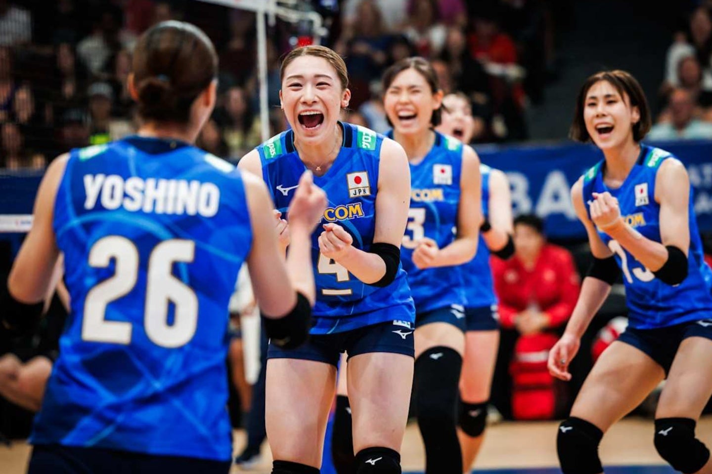 日本がVNL開幕２連勝を飾った。(C)Volleyball World