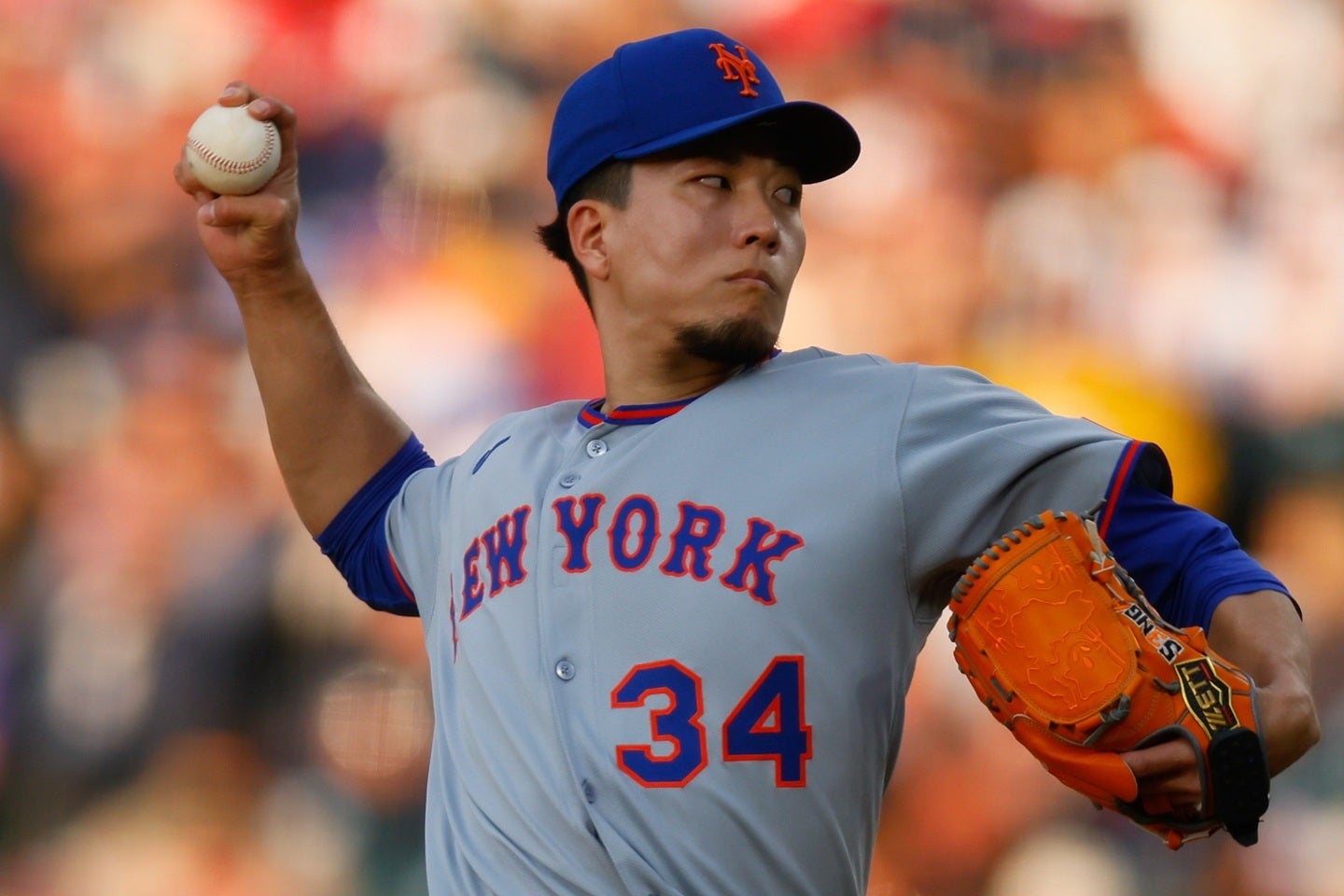 ７勝目はならなかった千賀だが、好投を披露してチームの勝利に貢献した。(C) Getty Images