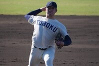 22年の全日本大学野球選手権では154キロを叩き出した堀越。さらにスケールアップした姿を見せたい。
