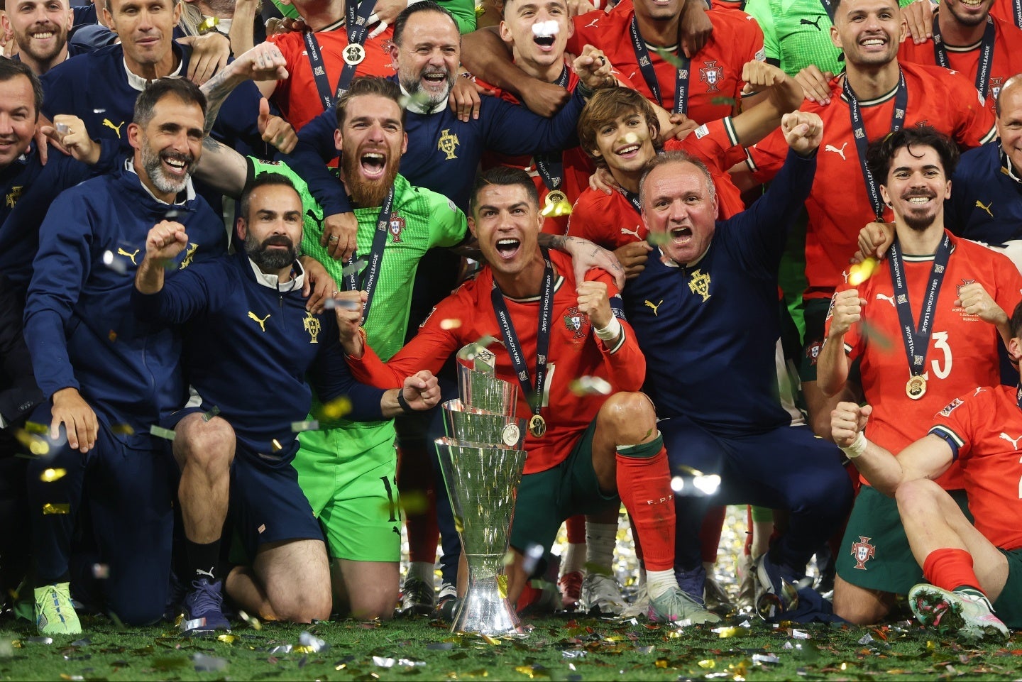 UEFAネーションズリーグを制したポルトガル。(C)Getty Images