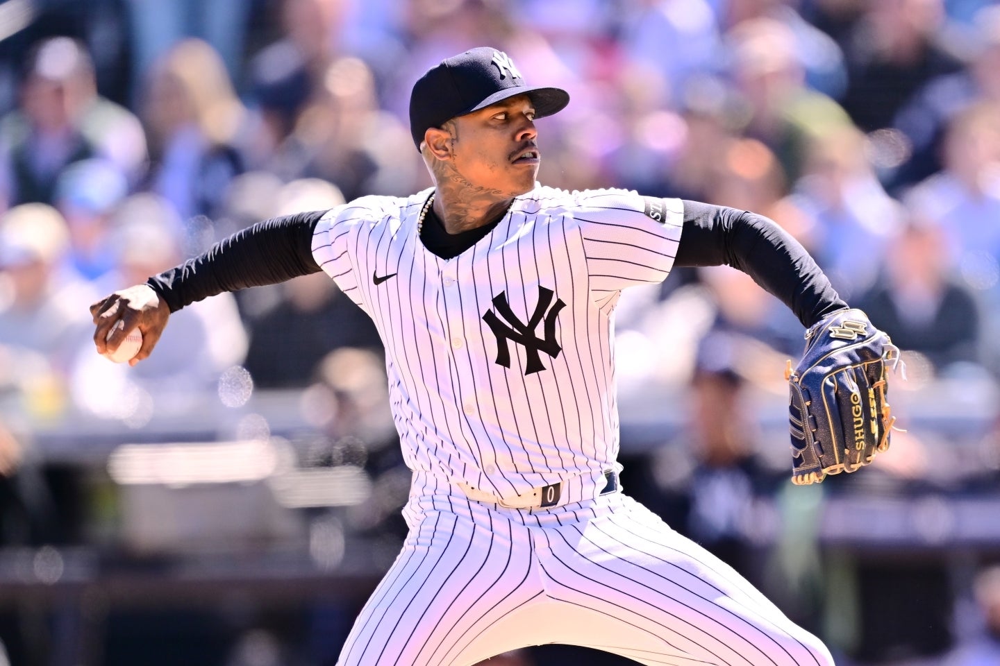 ドジャースへの移籍が噂されてるヤンキースのストローマン。(C)Getty Images