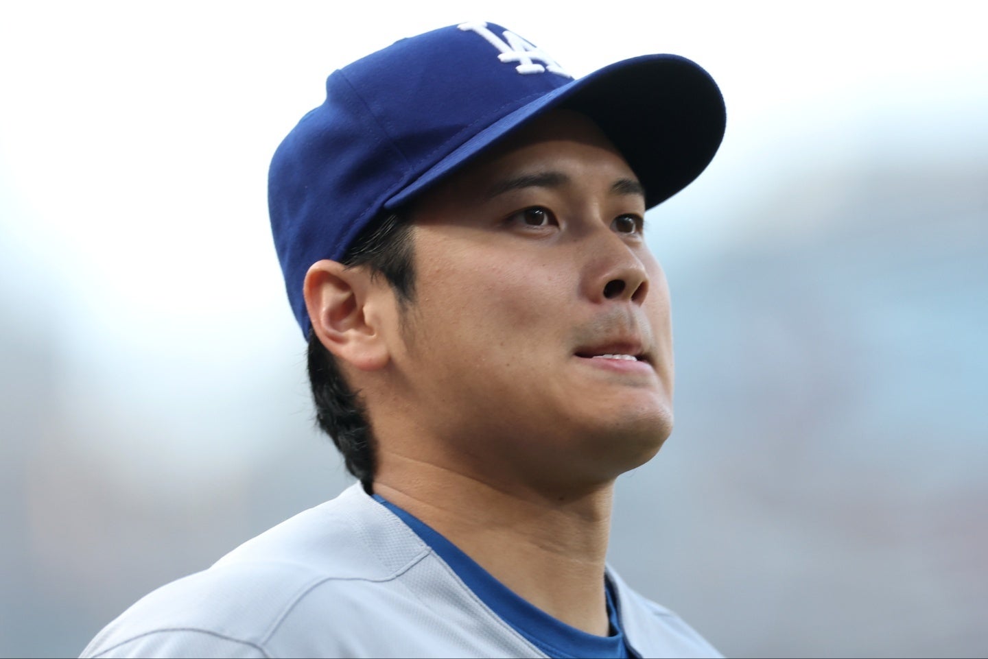右肘手術後３度目となるライブBP登板を実施した大谷。(C)Getty Images
