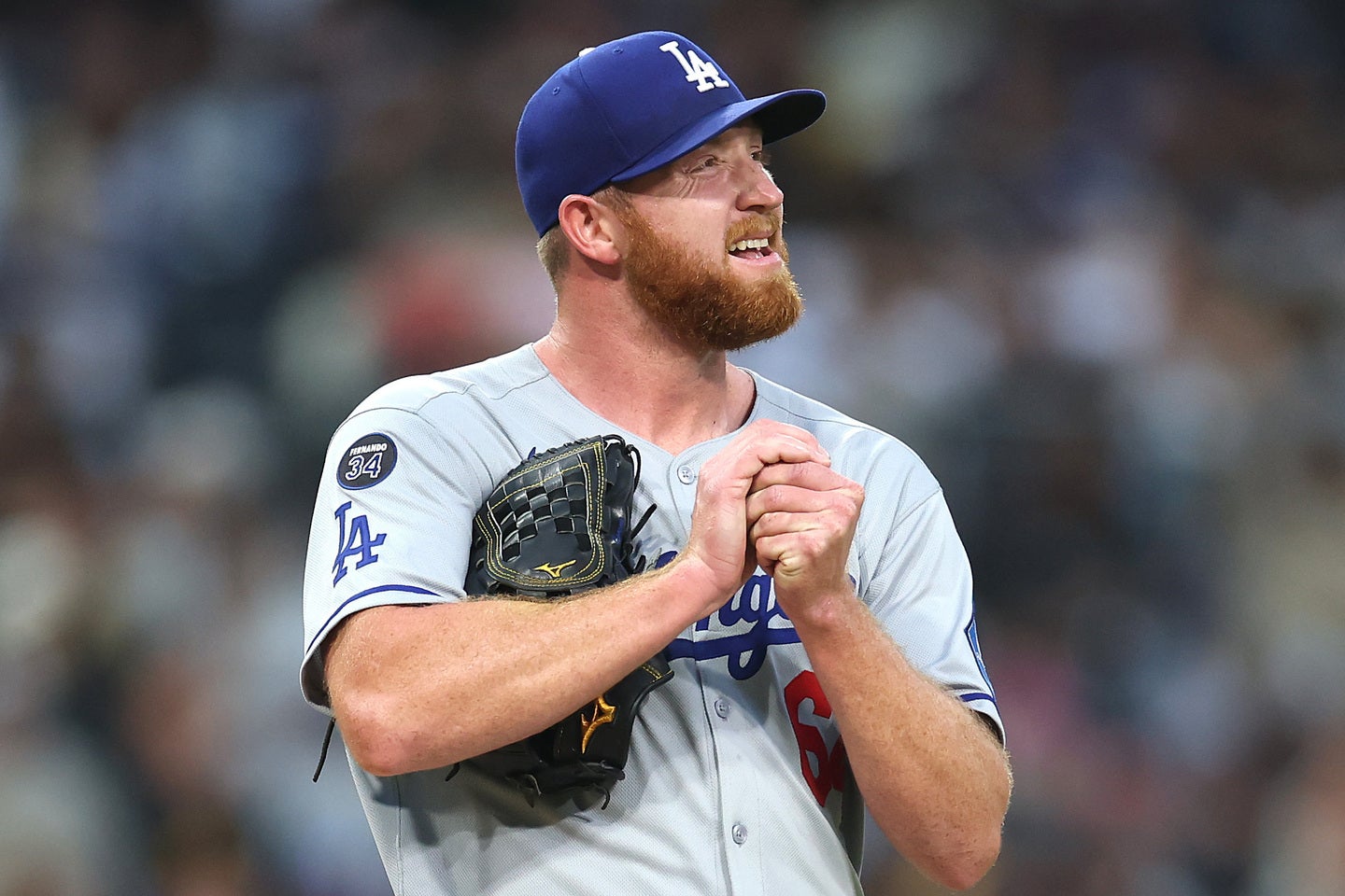 ドジャースのサウアー投手。９失点も４回2/3まで続投させた指揮官の采配に苦言が寄せられている。(C)Getty Images