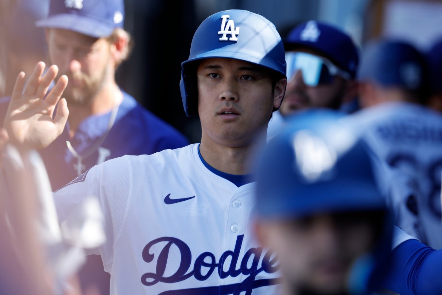 大谷は３安打の猛打賞だった。(C)Getty Images