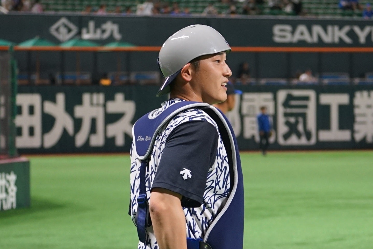 ソフトバンクを相手に攻守で存在感を示した松尾。写真：萩原孝弘