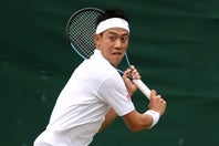 腰痛のため５月のジュネーブOP以降、欠場が続いている錦織圭。出場を予定していたマヨルカ選手権に続き、ウインブルドンの欠場も発表された（※写真は昨年のウインブルドン）。（C）Getty Images