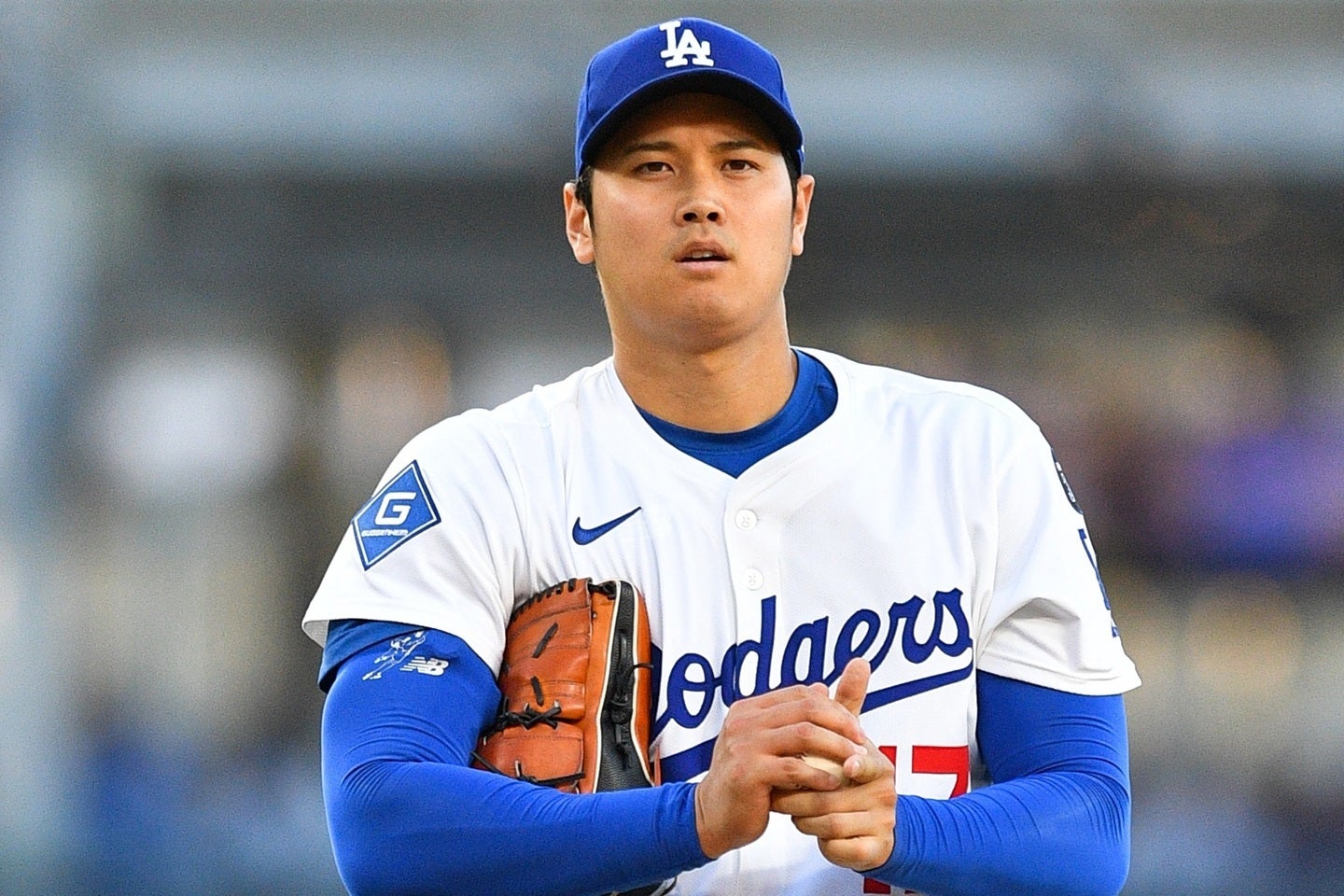 投手としての復帰を果たした大谷。１回１失点でマウンドを降りた。(C) Getty Images