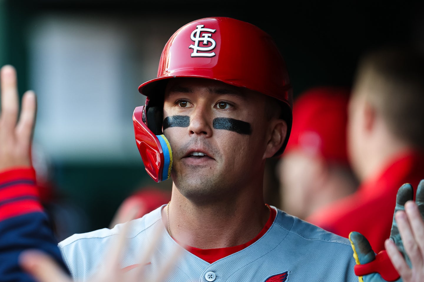 カーディナルスのラーズ・ヌートバー外野手。(C)Getty Images