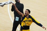 ハリバートンのトラッシュトークの姿勢にレジェンドのハーダウェイが苦言を呈した。(C)Getty Images