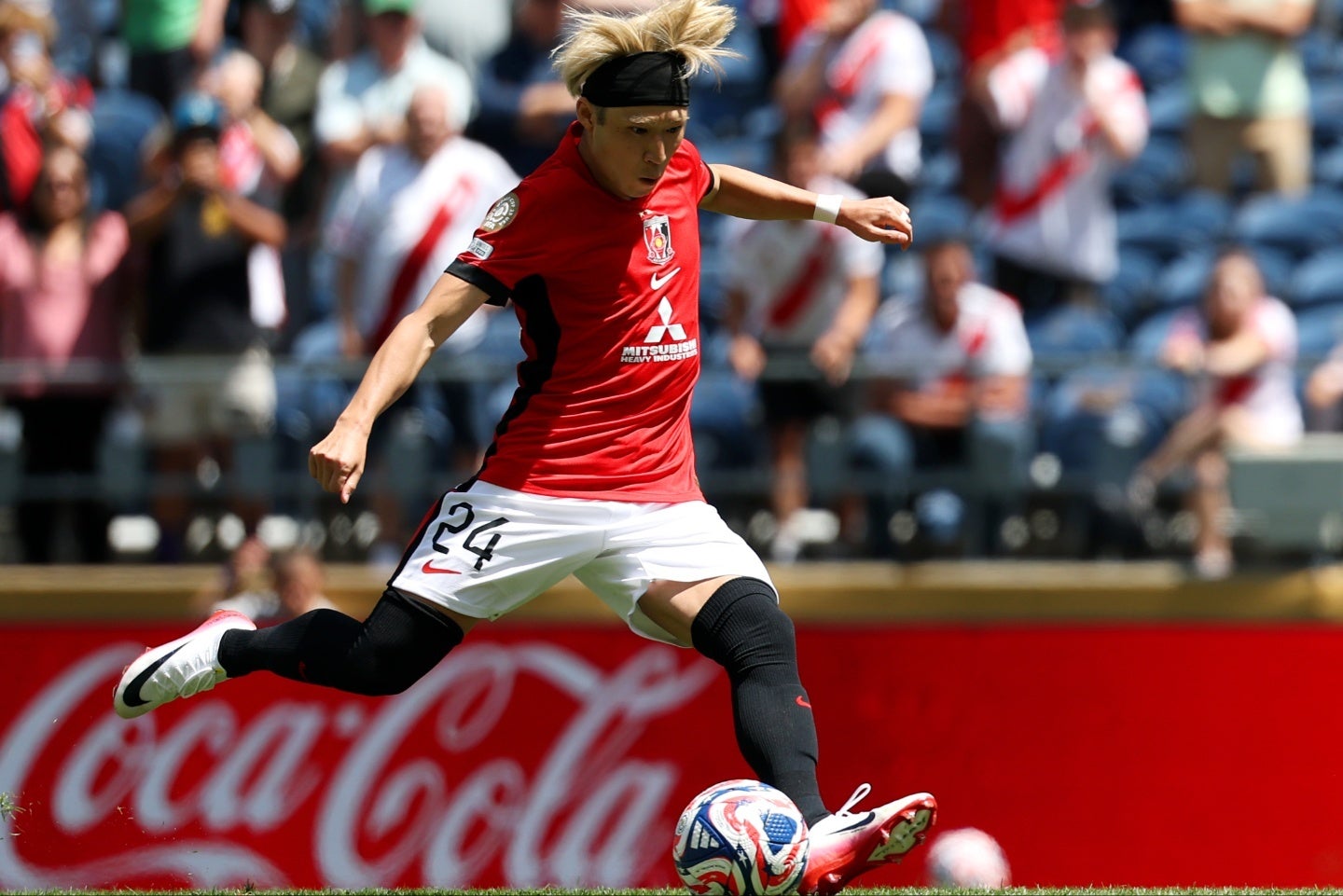リーベル戦で高い評価を得た松尾。(C)Getty Images