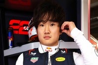 予選でのフェルスタッペンとのタイム差を厳しく指摘された角田。(C)Getty Images