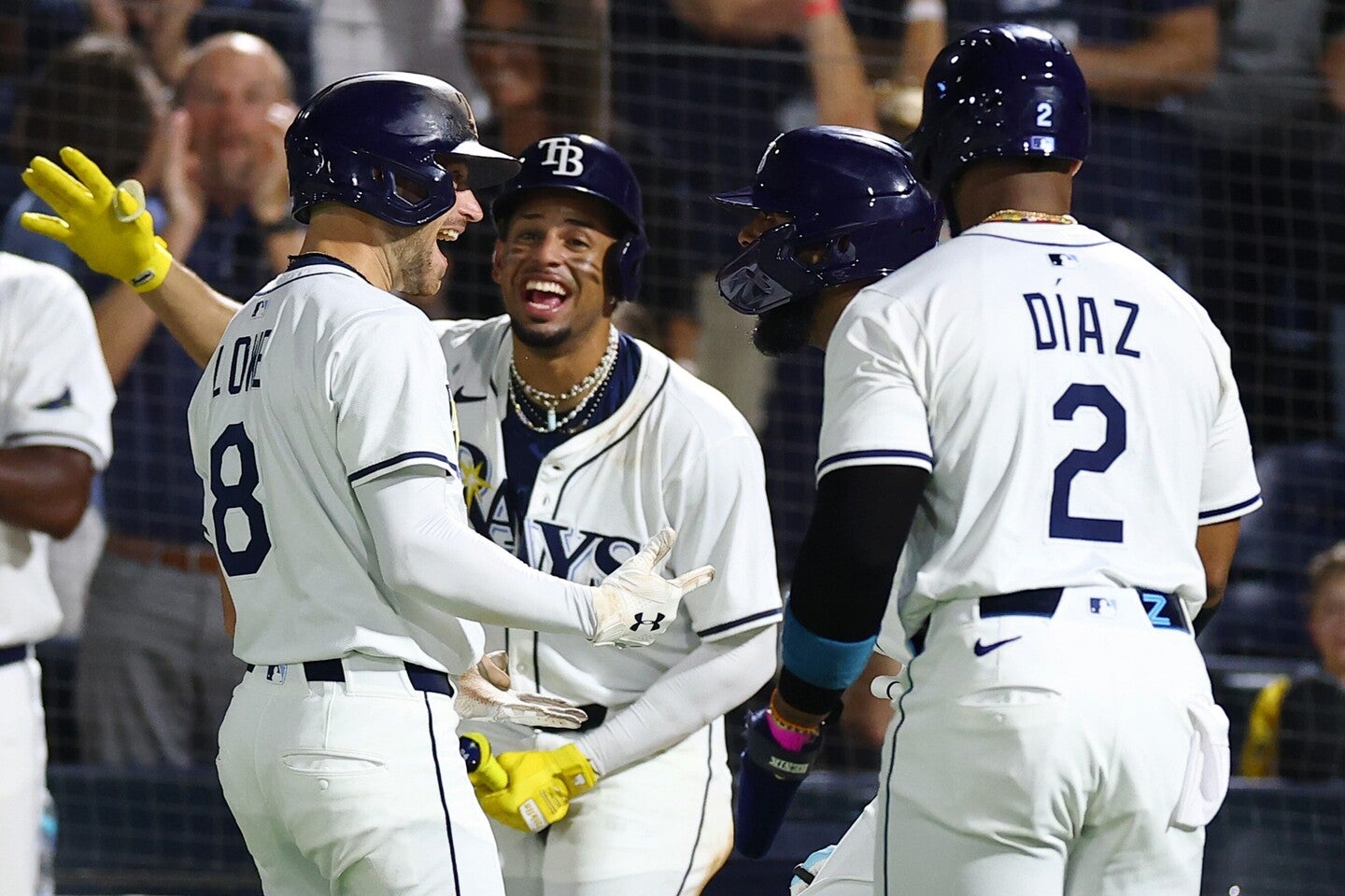 劇的過ぎる勝利を収めたレイズ。今後の快進撃の呼び水になるだろうか？　(C)Getty Images