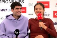 アルカラス（写真左）とラドゥカヌ（右）のチャンピオンペアをはじめ、今年の全米オープン混合ダブルスは男女のスター選手たちが顔を揃えることになった。(C)Getty Images