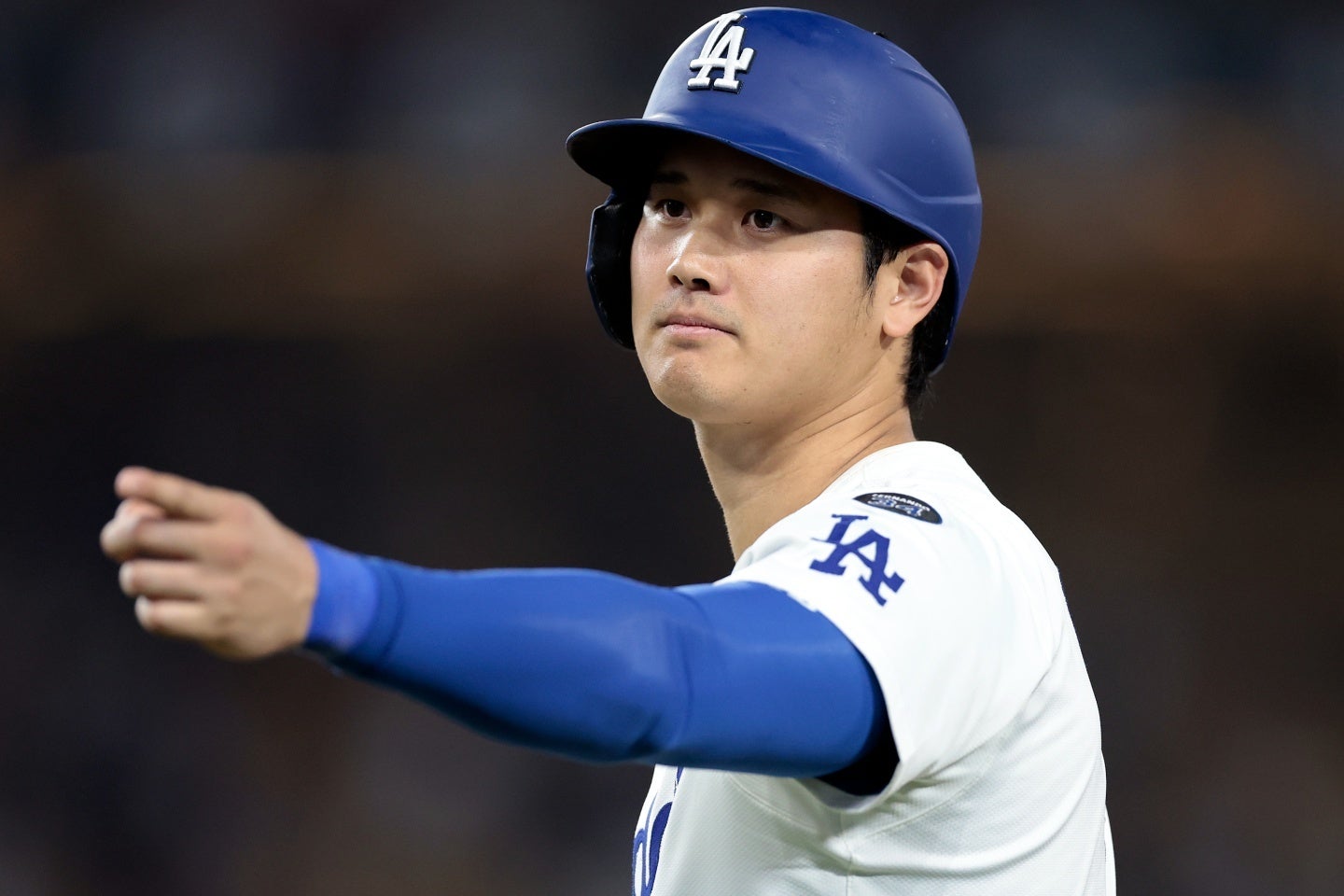 大谷がパドレス戦で振る舞った行動が大きな反響となっている。(C)Getty Images