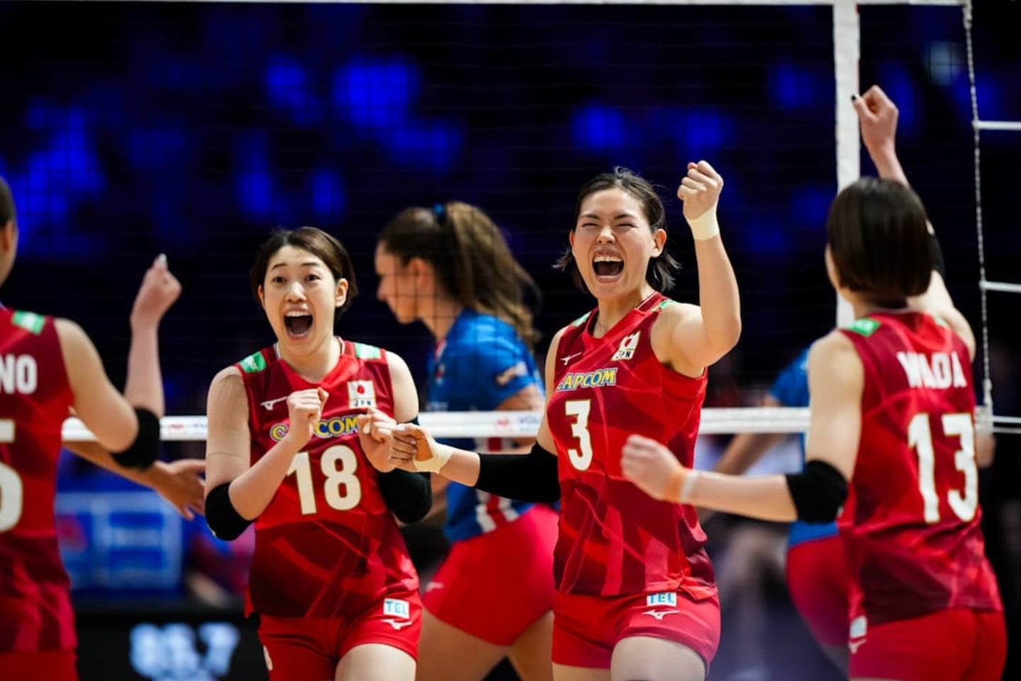 日本はチェコをストレートで蹴散らした。(C)Volleyball World
