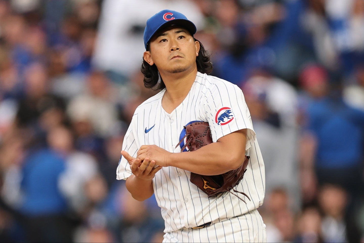 間もなくMLBのマウンドに戻ってくる今永。(C)Getty Images
