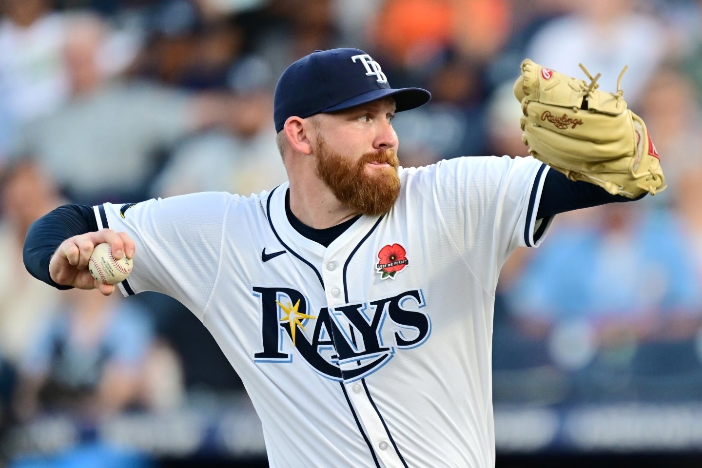 ドジャースの補強候補に挙がったレイズのリテル。(C)Getty Images
