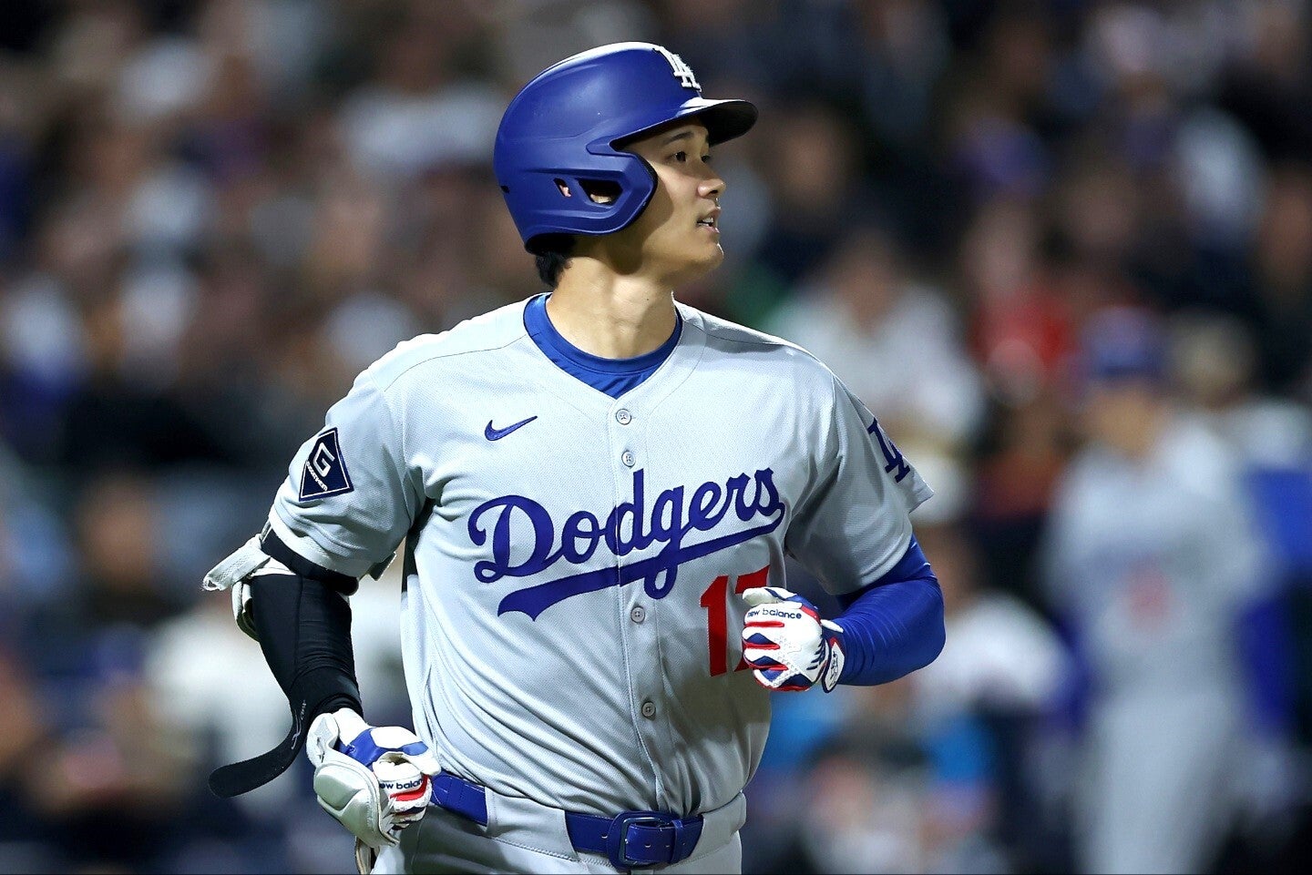 ついに日米通算300号を達成した大谷。(C)Getty Images