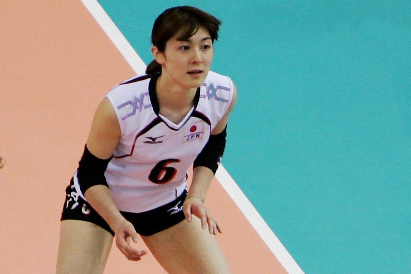 女子バレー元日本代表の菅山さん。写真は現役時代。(C)Getty Images