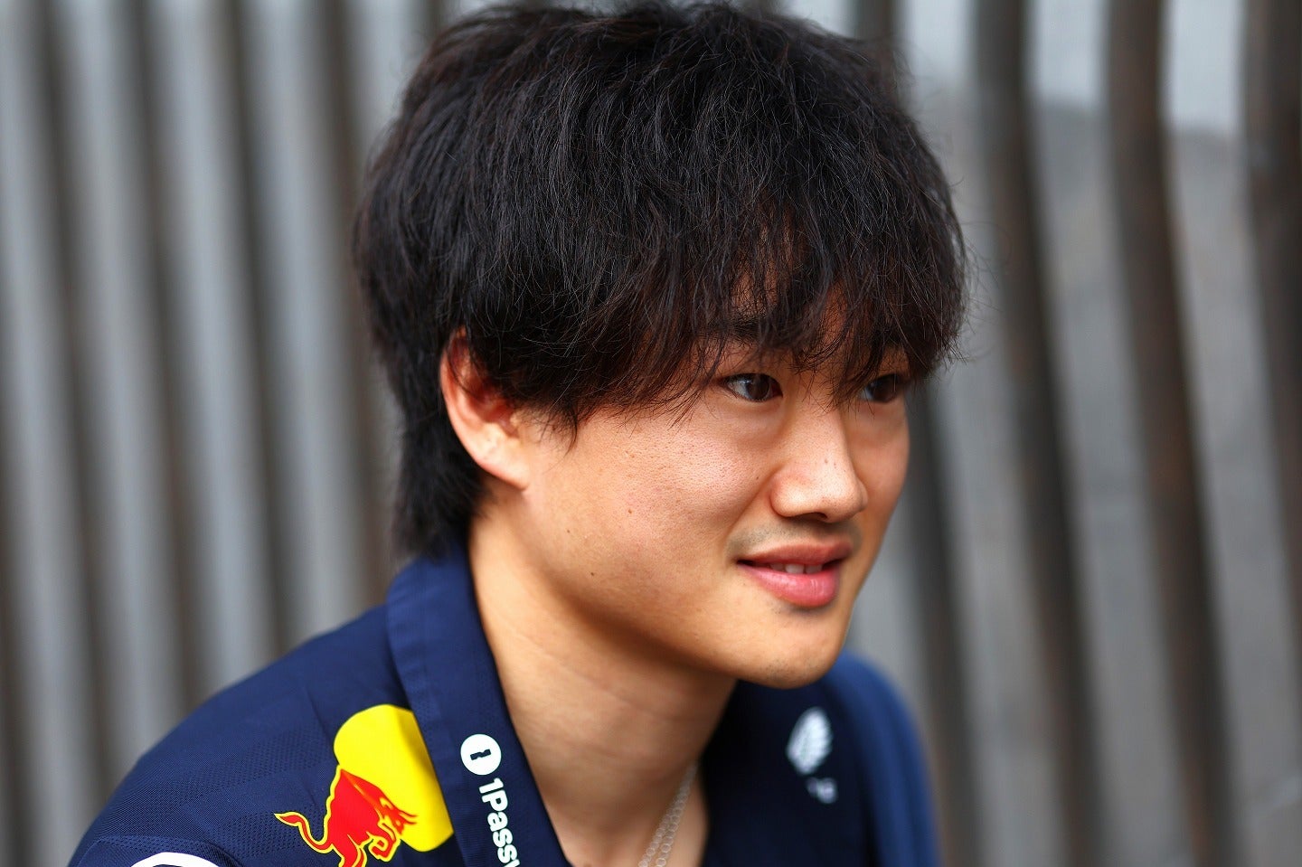 チームのホームレース初日をポジティブに振り返った角田。(C)Getty Images