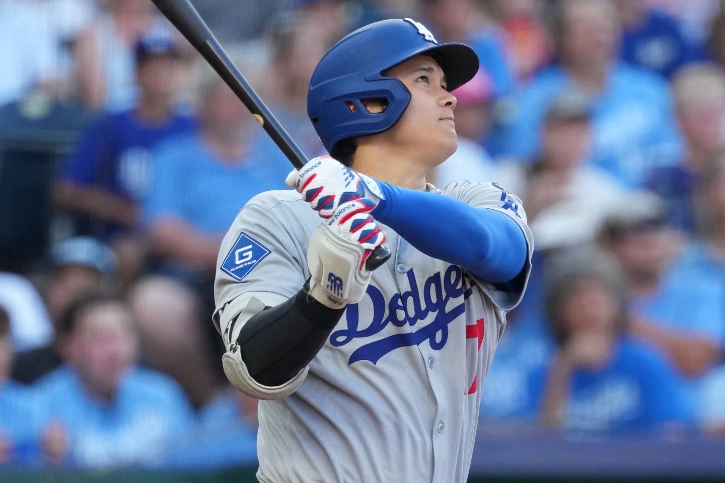 大谷は29号先頭打者アーチを放った。(C)Getty Images