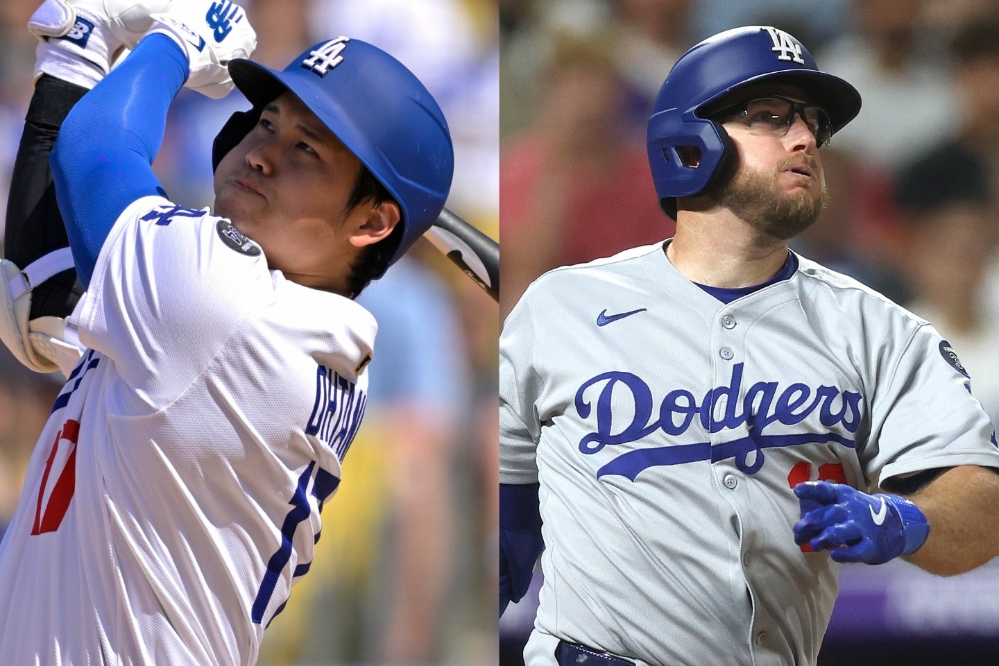 ドジャース打線をけん引している大谷（左）とマンシー（右）。(C)Getty Images