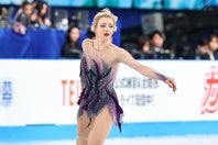 全米女王のアンバー・グレン。引退する日本の盟友へメッセージを送った。写真：梅月智史（THE DIGEST写真部）