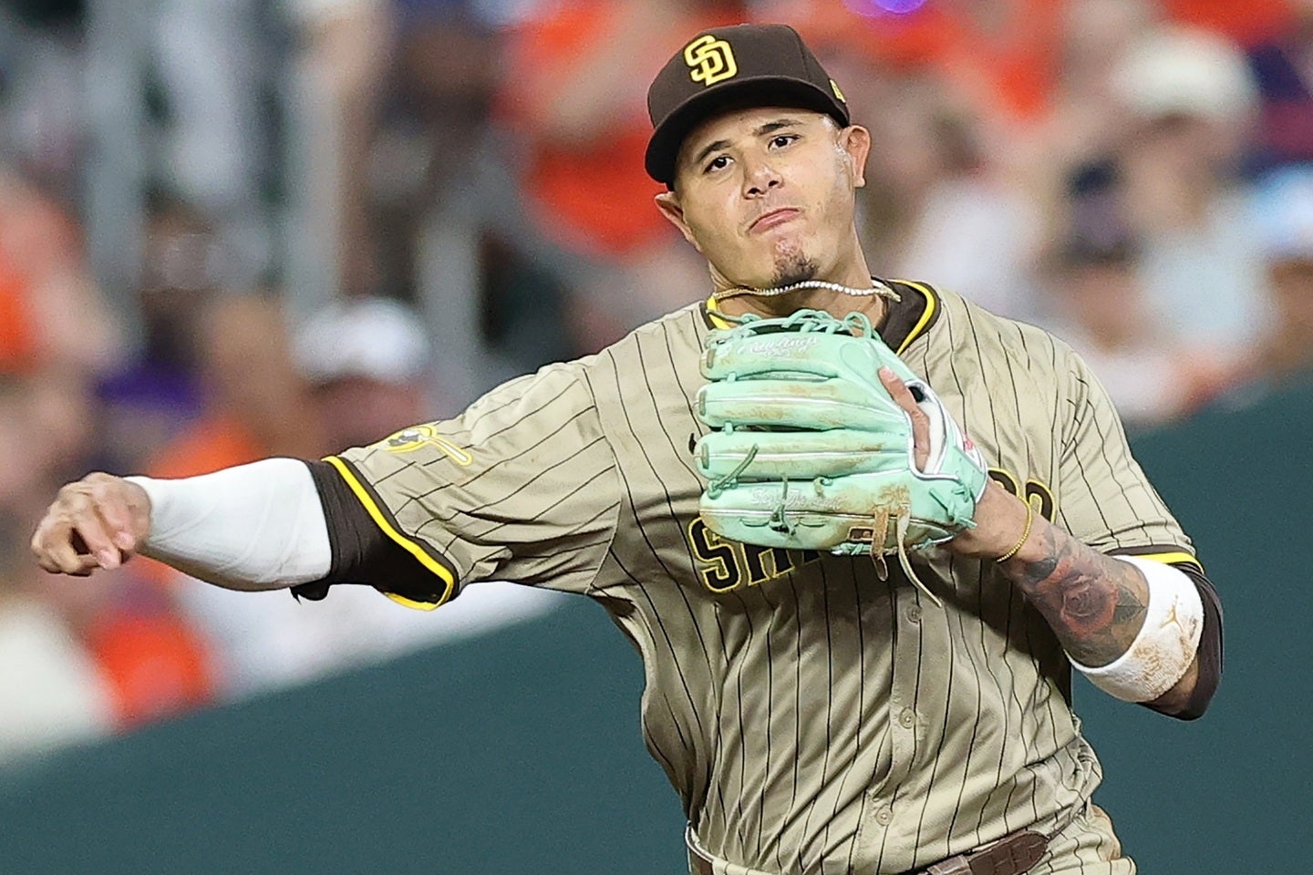 マチャドが頭脳的なプレーで野球ファンを魅了した。(C) Getty Images