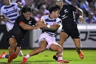 マオリABs戦で意地の２トライを挙げた植田。ジョーンズヘッドコーチも成長を認めた。(C) Getty Images