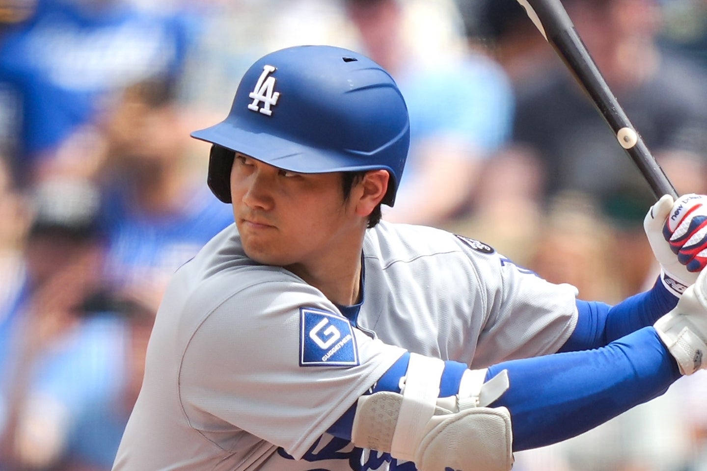 オールスターファン投票でリーグ最多得票を得た大谷は、DHでのスタメン出場が確定。さらにドジャースから複数選手が出場するかもしれない。(C)Getty Images