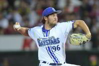 出場選手登録を抹消となったバウアー投手。写真：鈴木颯太朗