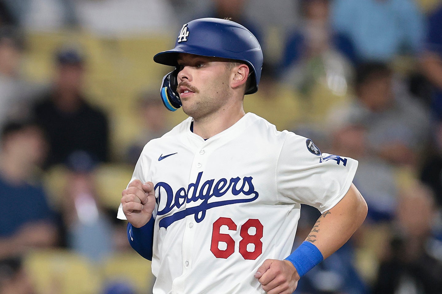ドジャースのロバーツ監督が期待を寄せる捕手のラッシング。(C)Getty Images