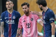 メッシひとりでは欧州王者相手にまったく太刀打ちできなかった。(C)Getty Images