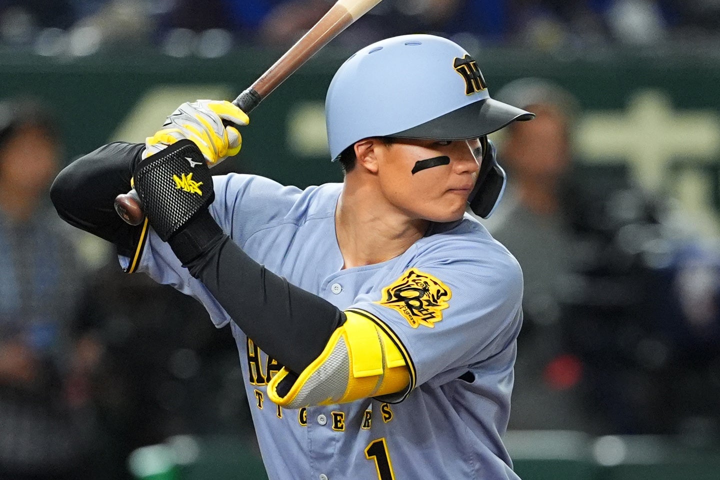球宴のファン投票で両リーグ最多の77万8130票を獲得した阪神の森下。(C)Getty Images