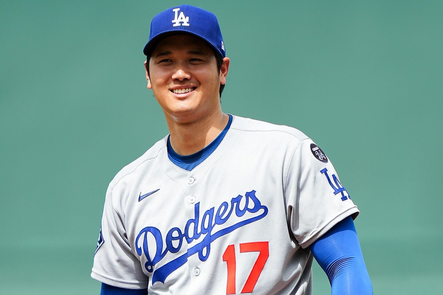 山本の懐かしの写真をSNSで拡散した大谷。(C)Getty Images