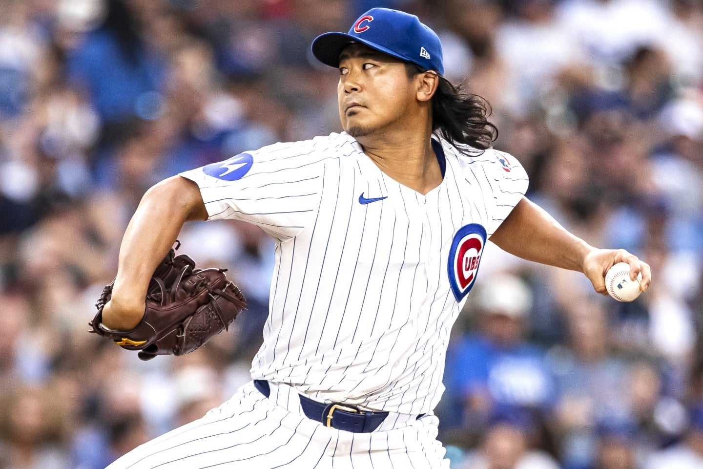 長欠から復帰し、ぐんぐんと調子を上げている今永。今季５勝目をマークした。(C)Getty Images