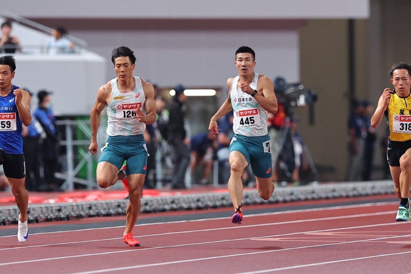 日本最速が決まる男子100m決勝。頂点に立つのは果たして…。写真：梅月智史（THE DIGEST写真部）