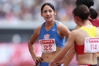 日本国籍を取得したフロレス・アリエ。初の大舞台は３位で終えた。写真：永島裕基