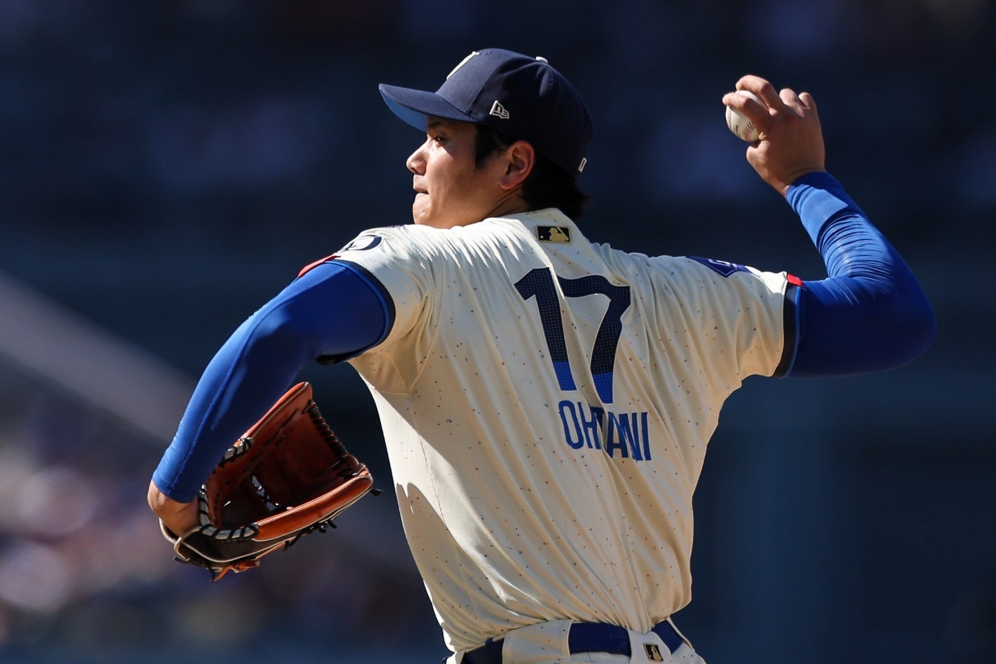 大谷は復帰後、初めて三者連続三振を記録した。(C) Getty Images