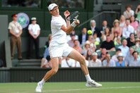 全仏決勝では優勝目前の状態から逆転負けを喫したシナーだが、敗戦による悪影響を受けることなく現在開催中のウインブルドンで勝利を重ねている。(C)Getty Images