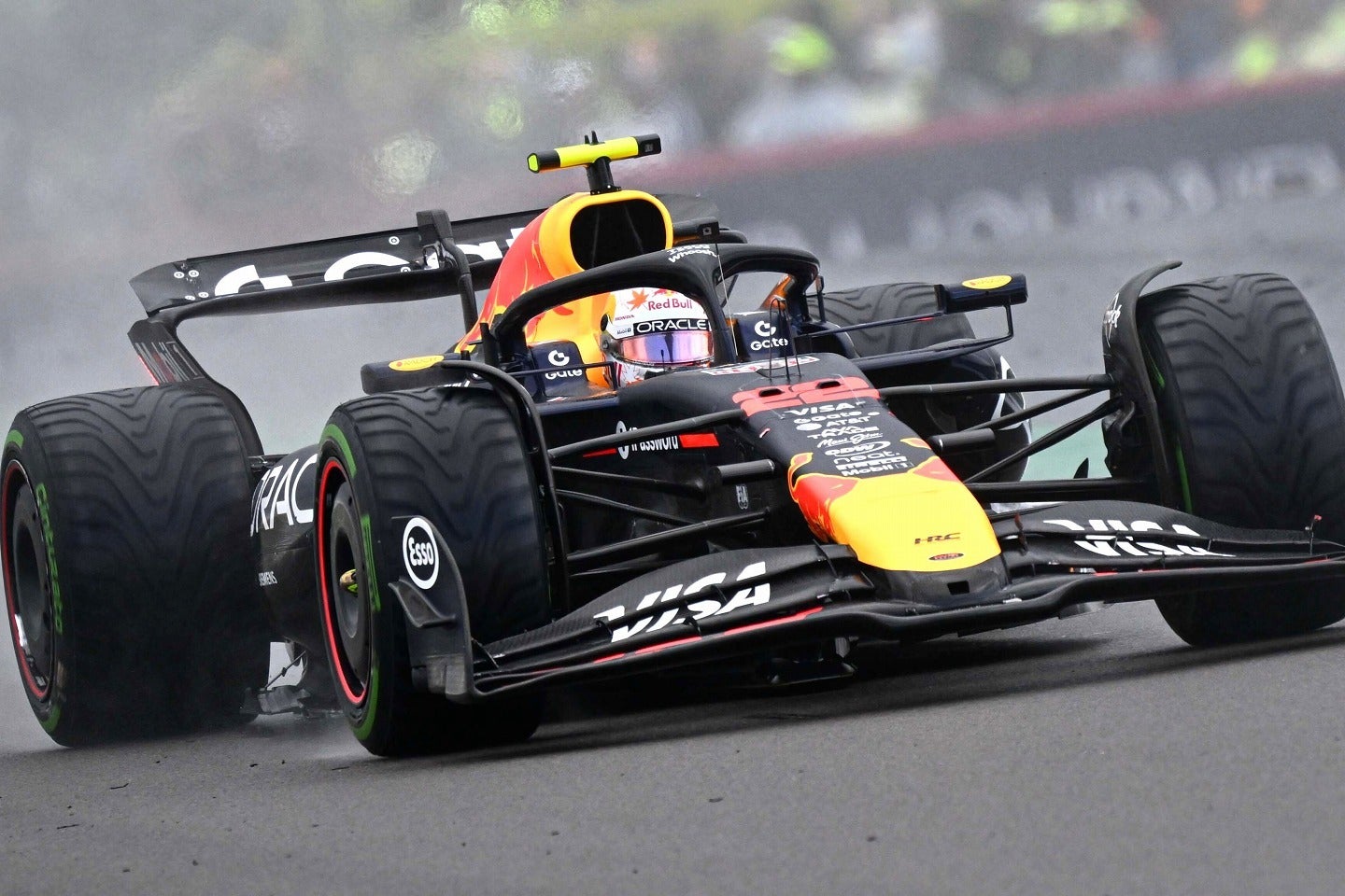 レースペースに苦しんだ角田。２戦連続で完走した車のなかで最下位となってしまった。(C)Getty Images