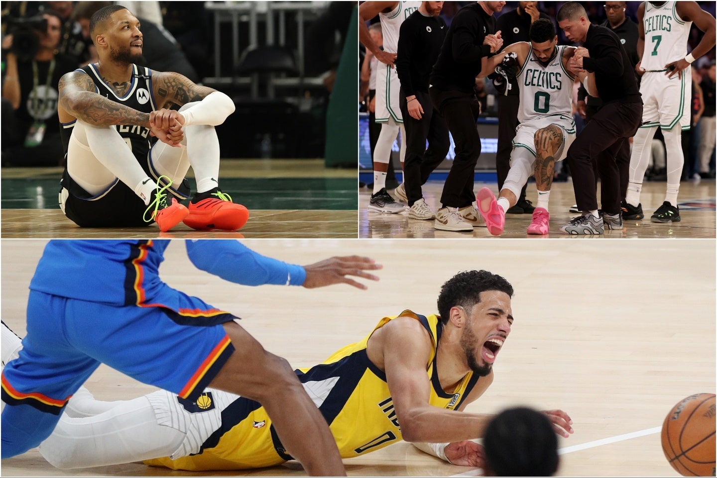 今プレーオフでは、３選手がアキレス腱断裂に見舞われる事態に…。(C)Getty Images