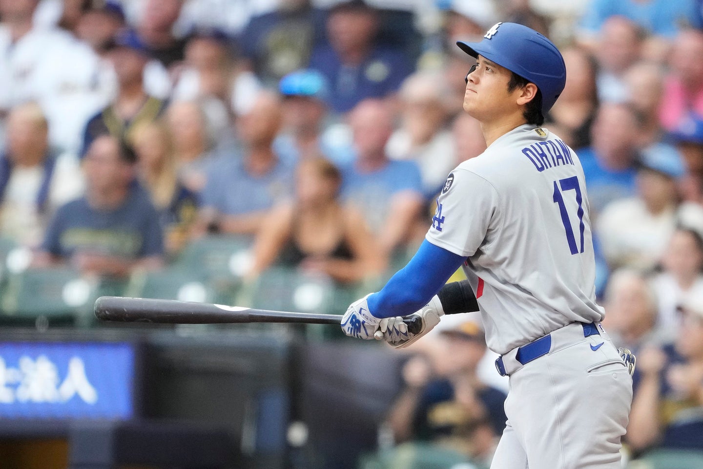 初回に豪快な一打を放ったドジャースの大谷。(C)Getty Images