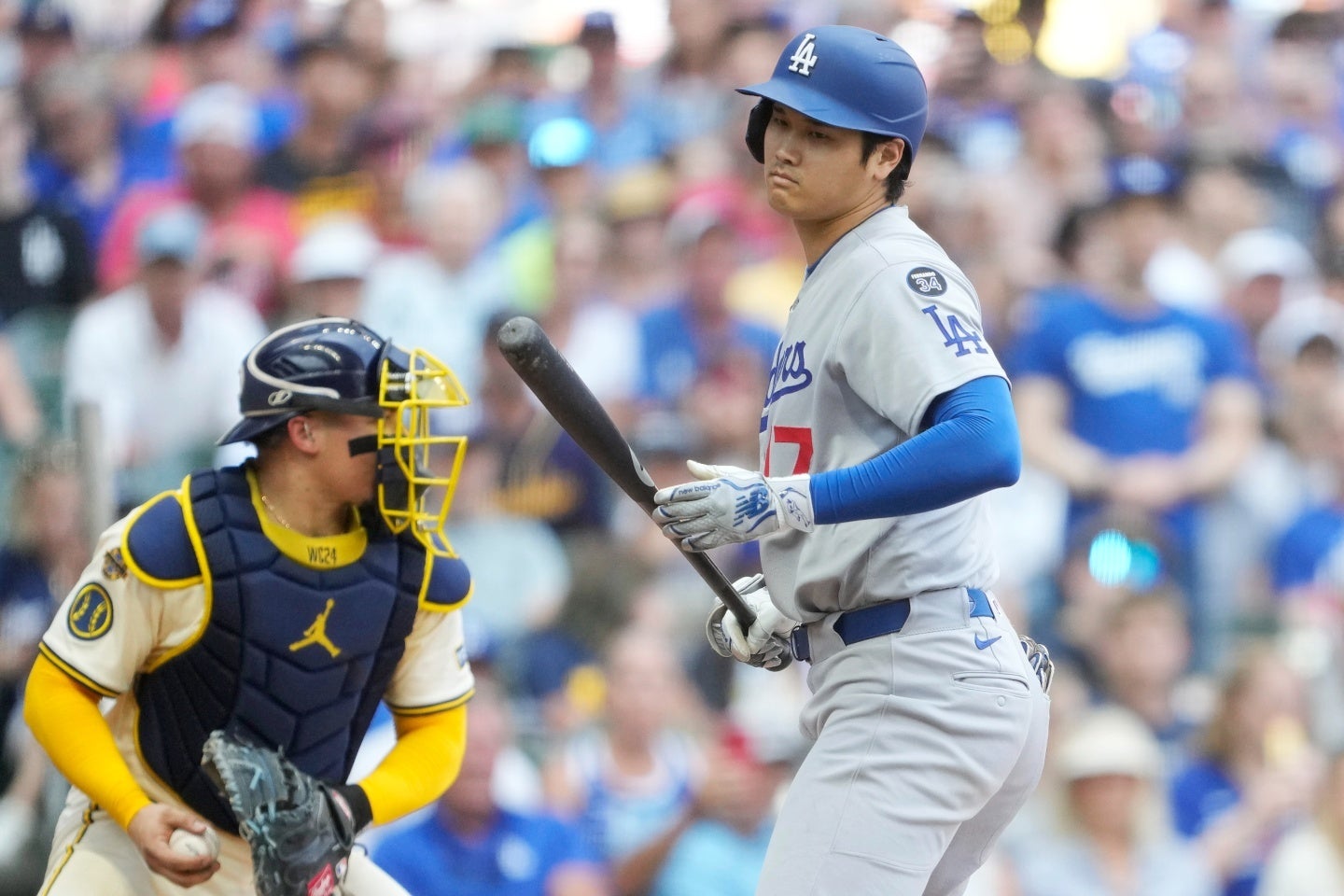 大谷は全得点につながる２四球も連敗を止められなかった。(C)Getty Images