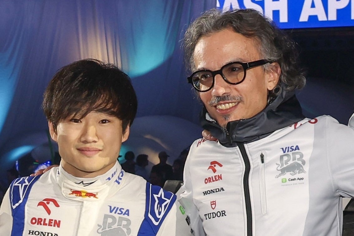 再び同じチームで戦うこととなった角田（左）とメキース氏（右）。(C)Getty Images