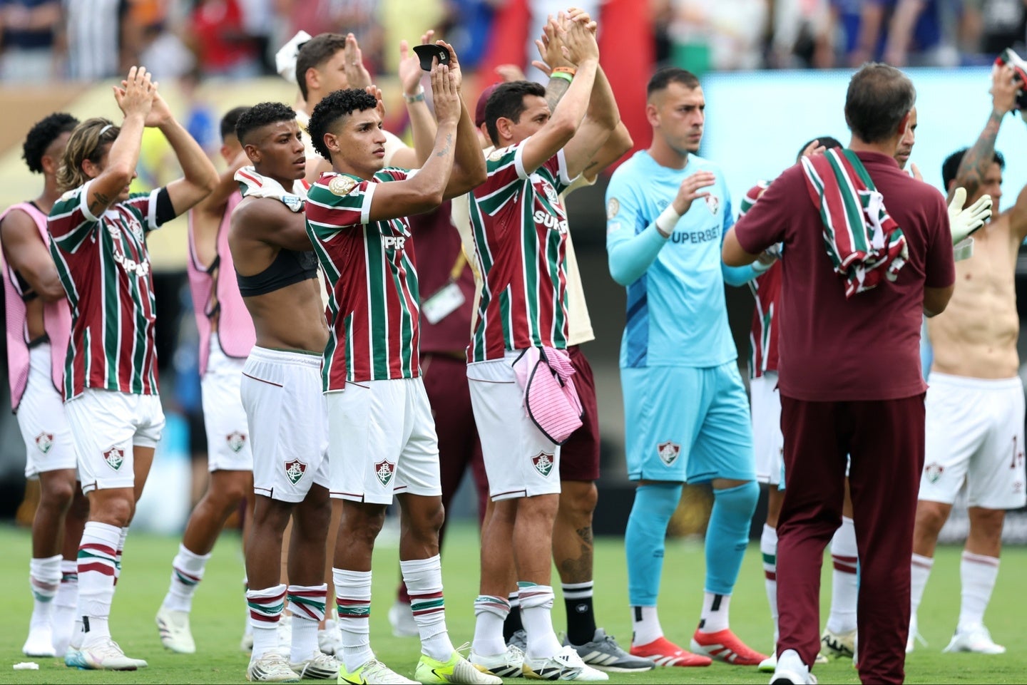 ベスト４進出を果たしたこのフルミネンセなど、クラブW杯ではブラジル勢の健闘が目立った。(C)Getty Images
