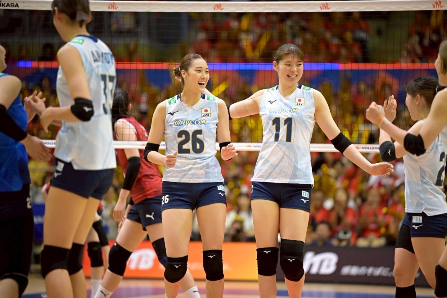 日本は韓国にストレート勝ちを収めた。写真：金子拓弥（THE DIGEST写真部）
