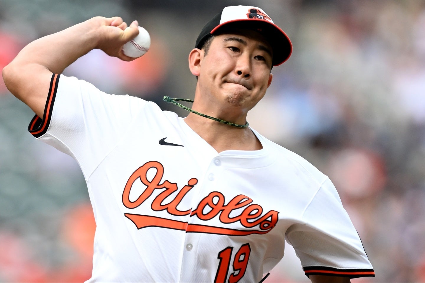 今季７勝目を挙げた菅野。(C)Getty Images