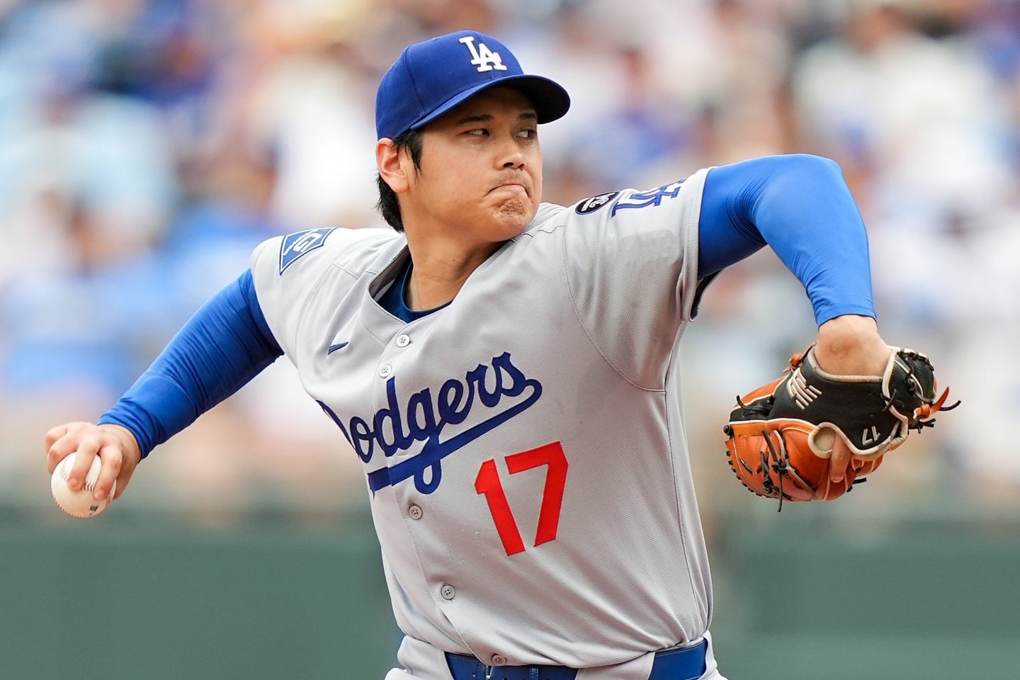 今季投手復帰した大谷。同僚から称賛が上がっている。(C)Getty Images